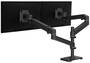 Ergotron LX Pro Dual Stacking Arm, Matte Black, Up to 24 Monitors
