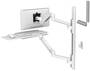 Ergotron LX Pro Wall Mount System, White, Keyboard Monitor Mount