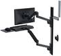 Ergotron LX Pro Wall Mount System, Black, Keyboard Monitor Mount