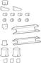 Ergotron LX Pro Spare Parts Kit for Desk Arms, White