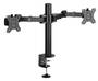 Brateck LDT33-C024 Steel Articulating Dual Monitor Arm 17-32 Monitors