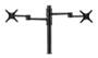 Atdec AFS-AT-DC Dual Swing Monitor Arms on Post, Black