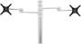 Atdec AFS-AT-DC Dual Swing Monitor Arms on Post, White