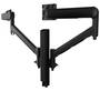 ATDEC AWMS-2-D40 Dual Dynamic Monitor Arms Solution, 400mm Post, Black