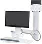 Ergotron StyleView Sit-Stand Combo System Small CPU Holder Keyboard Monito