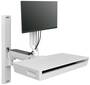 Ergotron CareFit Combo System Keyboard Monitor Mount Workstation with Work
