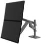 Ergotron LX Pro Dual Stacking Arm, Grommet Mount, Dark Grey