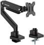 Humanmotion T860-1B Premium Single Monitor Arm, Matte Black