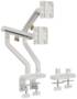 Humanmotion T7-2G Designer Dual Monitor Arm, White