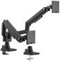 Brateck LDT69-C024P2 Fabulous Pole-Mounted Gas Spring Dual Monitor Arm, Up to 35 Monitors