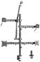 Brateck Dual Monitor All-in-One Studio Setup Desktop Mount, Support 17-32inch