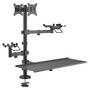 Brateck POS Mounting Solution For Dual Screens, Support 17-32inch
