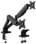 Brateck Cost-Effective Spring-Assisted Dual Monitor Arm, Support 17-32inch