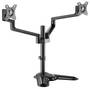 Brateck Premium Aluminium Articulating Monitor Stand, Matte Black, Support 17-32inch