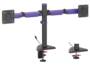 Brateck Amethyst Articulating RGB Lighting Gaming Dual Monitor Arm, Matte Black, Support 17-32inch