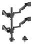 Brateck Modular Mechanical Spring Quad Monitor Arm with Sliders, Support 17-40inch