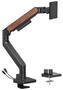 Brateck Fusion Heavy-Duty Gas Spring Monitor Arm with USB Ports, Support 17-49inch