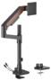 Brateck Fusion Heavy-Duty Pole-Mounted Gas Spring Monitor Arm with USB Ports, Support 17-49inch