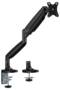 Brateck Single Screen Heavy-Duty Gas Spring Monitory Arm, Matte Black, Support 17-45inch