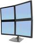 Ergotron DS100 Quad-Monitor Desk Stand for 24inch Displays, Black