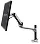 Ergotron LX Desk Single Monitor Arm, Tall Pole, Polished Aluminium