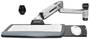 Ergotron LX Sit Stand Wall Keyboard Arm, Polished Aluminium