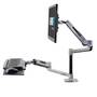 Ergotron WorkFit-LX Sit-Stand Desk Mount System, Polished Aluminum