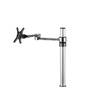 Atdec Visidec Single Monitor Swing Arm on Post, Silver