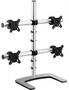 Atdec VFS-Q Quad/Triple/Dual/Single Monitor Desk Mount Silver