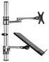 Atdec AF-AT-NBC-PC Notebook Monitor Arm Combo Mount - Silver