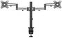 StarTech ARMDUAL3 Desk Mount Dual Monitor Arm, Black