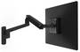 Ergotron MX Wall Mount LCD Arm, Matte Black
