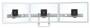 Ergotron HX Triple Monitor Bow Kit, White