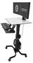 Ergotron Workfit-C Sit-Stand Dual LCD Workstation, Black