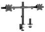 Brateck LDT57-C02 Pole Mount Dual-Screen Desk Mount, Black