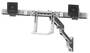 Ergortron HX Wall Dual Monitor Arm, Polished Aluminum