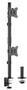 Brateck LDT57-C02V Vertical Pole Mount Dual-Screen Desk Mount