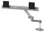 Ergotron LX Desk Dual Direct Arm, Polished Silver