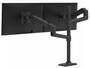 Ergotron LX Dual Stacking Arm Tall Pole Monitor Mount, Matte Black