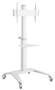 Atdec AD-TVC-70A-W White Mobile Cart Single Display up to 70inch