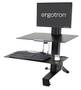 Ergotron WorkFit-S Single LD Workstation With Worksurface, Black