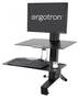 Ergotron WorkFit-S Single HD Workstation With Worksurface, Black