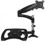 StarTech Monitor Arm with Laptop Stand, up to 27inch Monitor