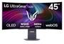 LG UltraGear OLED 45GX90SA-B 44.5 240Hz UWQHD Curved Gaming Monitor