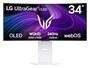 LG UltraGear OLED 34GX90SA-W 34 240Hz UWQHD Curved Gaming Monitor