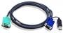 ATEN 1.8M USB KVM Cable, HD15 Male - VGA USB