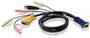 ATEN 1.8M USB KVM Cable, HDB15 - USB -Microphone Audio - DB15