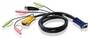 ATEN 3M USB KVM Cable, HD15 - USB -Microphone Audio - KeyboardMouse