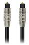Cruxtec AFO-20-BK 20m Fibre Toslink Digital Audio Cable, Male to Male