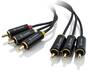ALOGIC Premium 2m 3 RCA to RCA 3 Composite Cable - Male to Male